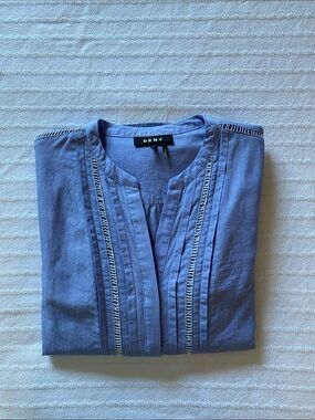 DKNY Blouse with Contrast Trim